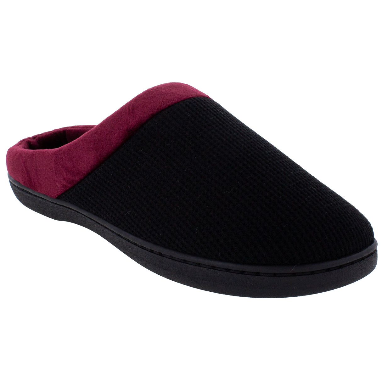 Black and Maroon ComfyFeet Clog Slipper
