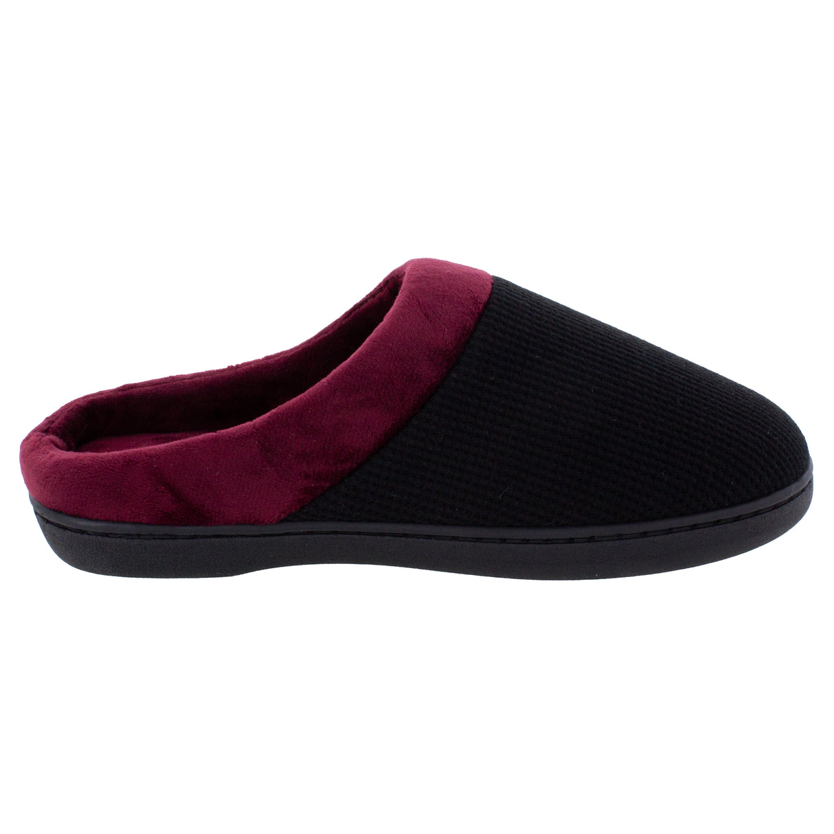 Black and Maroon ComfyFeet Clog Slipper