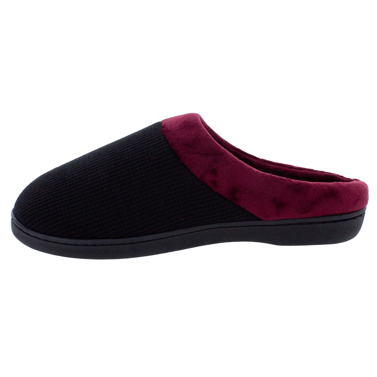 Black and Maroon ComfyFeet Clog Slipper