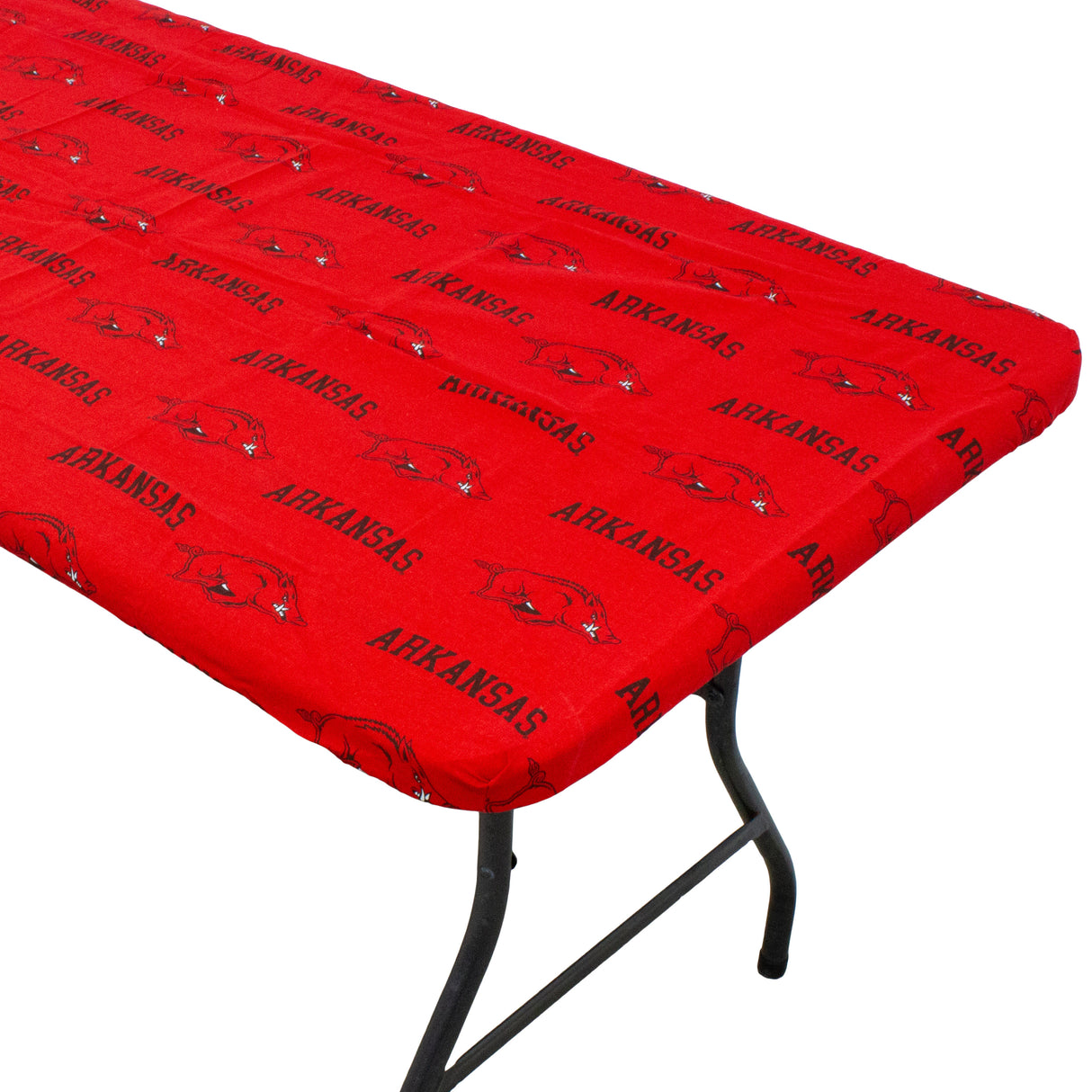 Arkansas Razorbacks Fitted Table Cover / Tablecloth:  3 Sizes Available