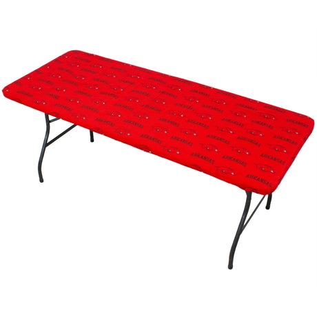 Arkansas Razorbacks Fitted Table Cover / Tablecloth:  3 Sizes Available