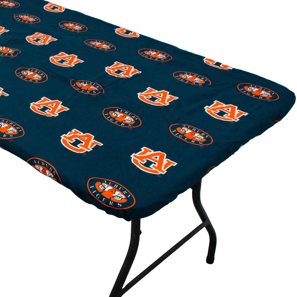 Auburn Tigers Fitted Table Cover / Tablecloth:  3 Sizes Available