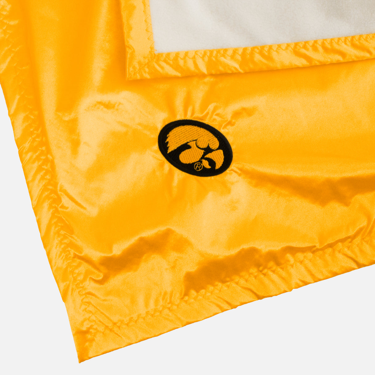 Iowa Hawkeyes Silky and Super Soft Plush Baby Blanket, 28" x 28"