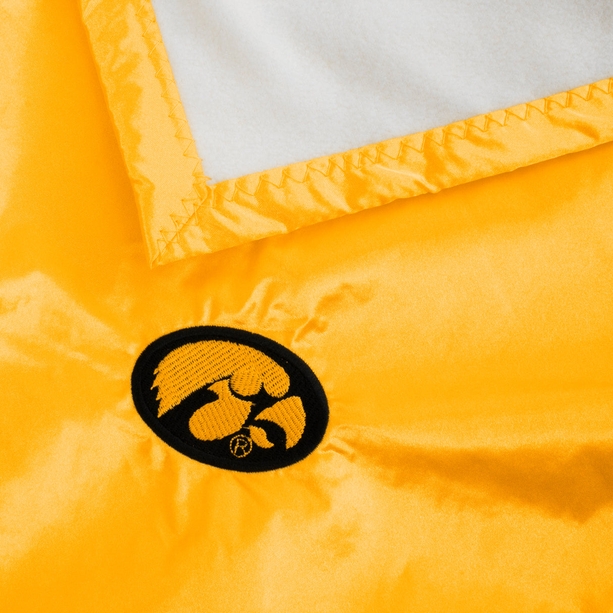 Iowa Hawkeyes Silky and Super Soft Plush Baby Blanket, 28" x 28"