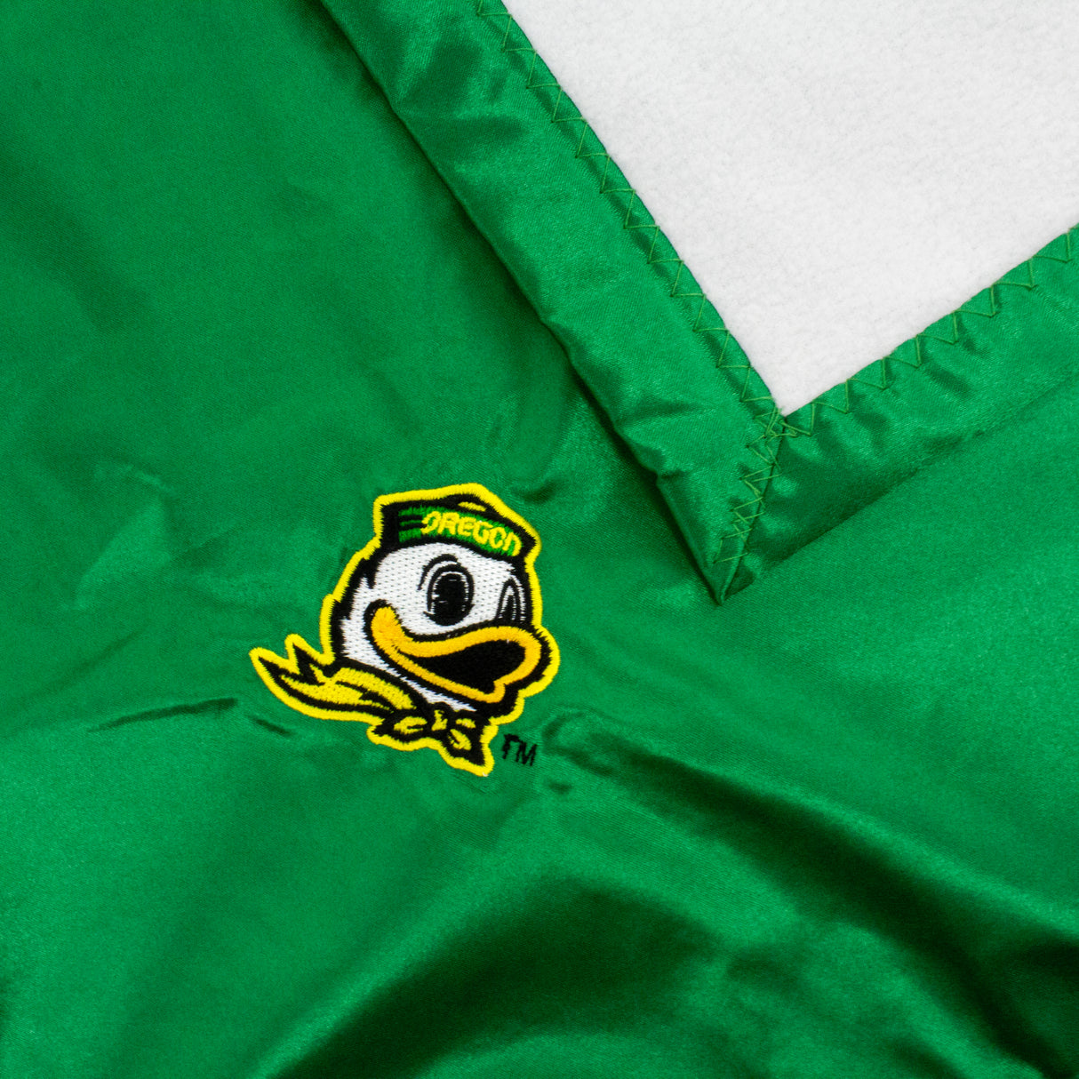 Oregon Ducks Silky and Super Soft Plush Baby Blanket, 28" x 28"