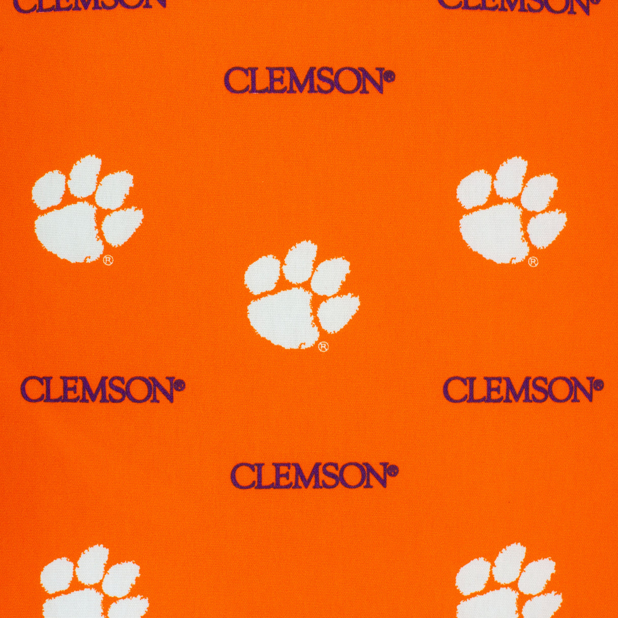 Clemson Tigers Two Piece Chair Cushion