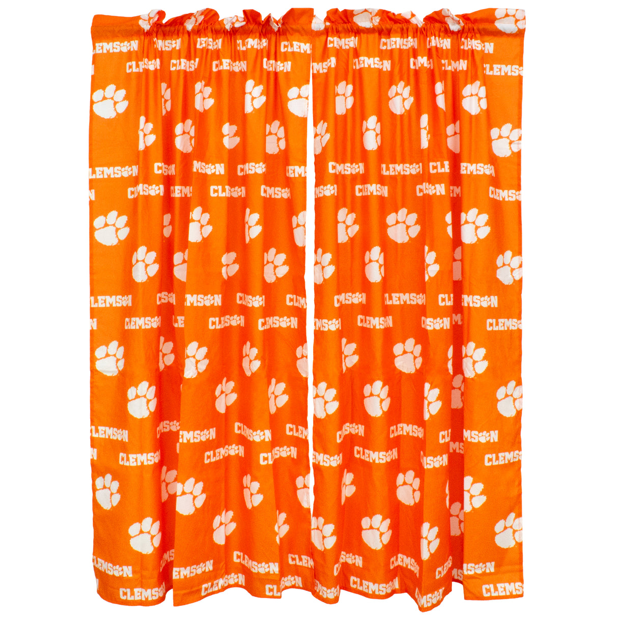 Clemson Tigers Curtain Panels - 63" or 84"