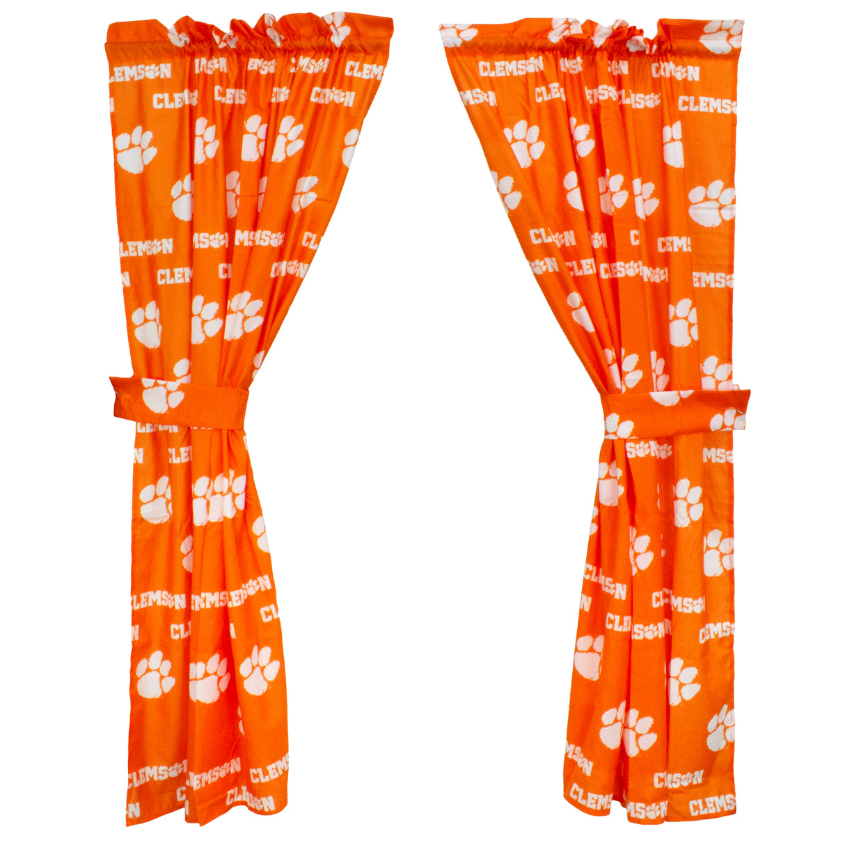 Clemson Tigers Curtain Panels - 63" or 84"