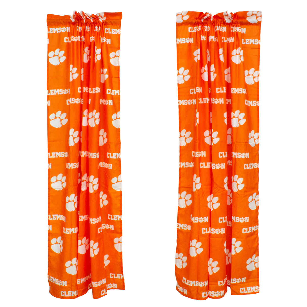 Clemson Tigers Curtain Panels - 63" or 84"