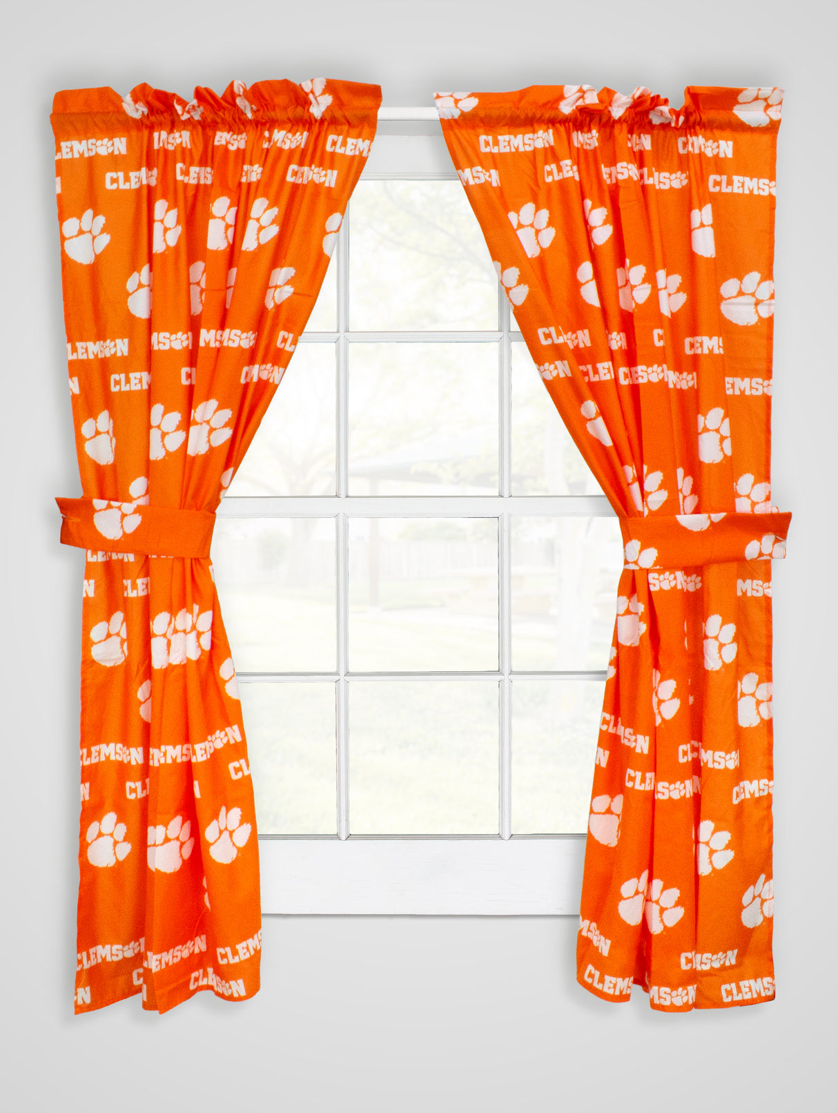 Clemson Tigers Curtain Panels - 63" or 84"
