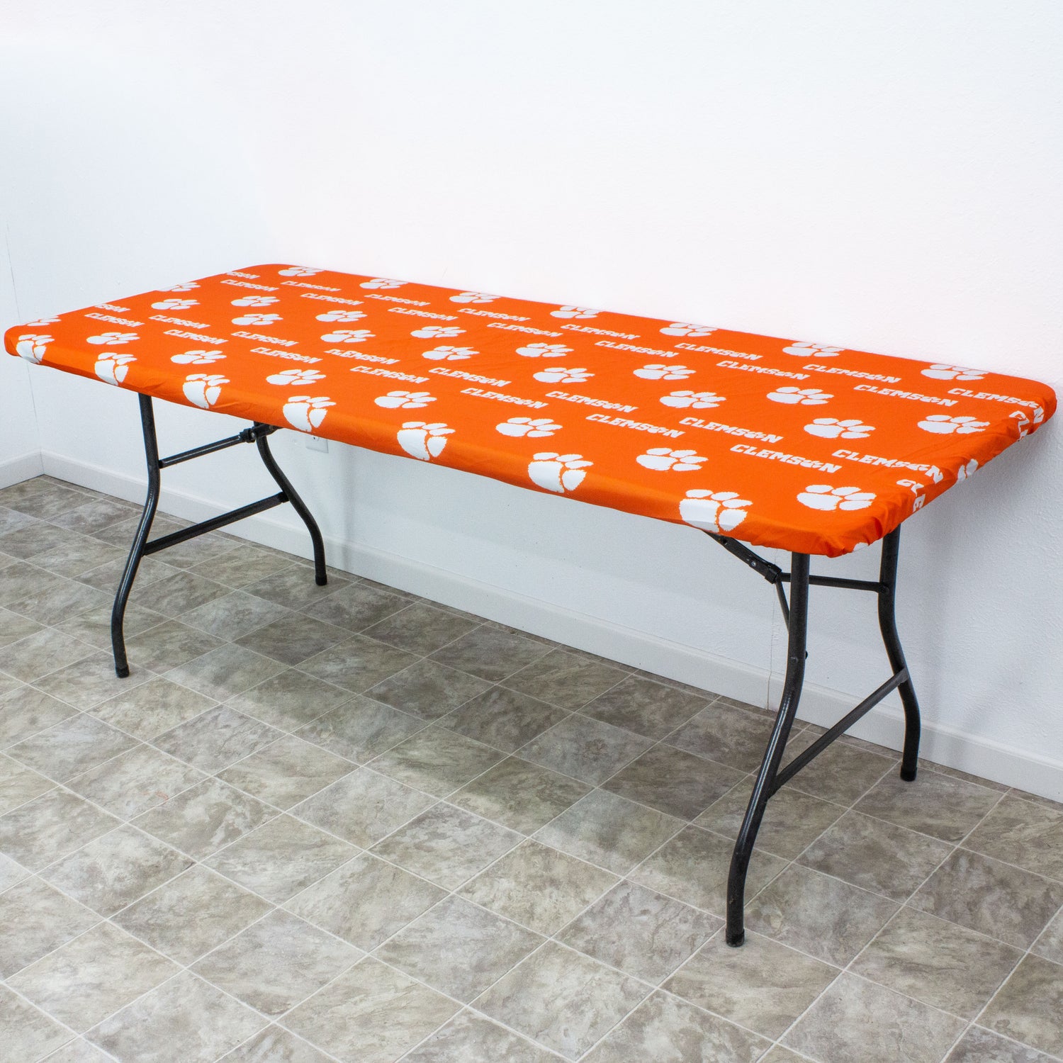 Clemson Tigers 6' Fitted Table Cover / Tablecloth