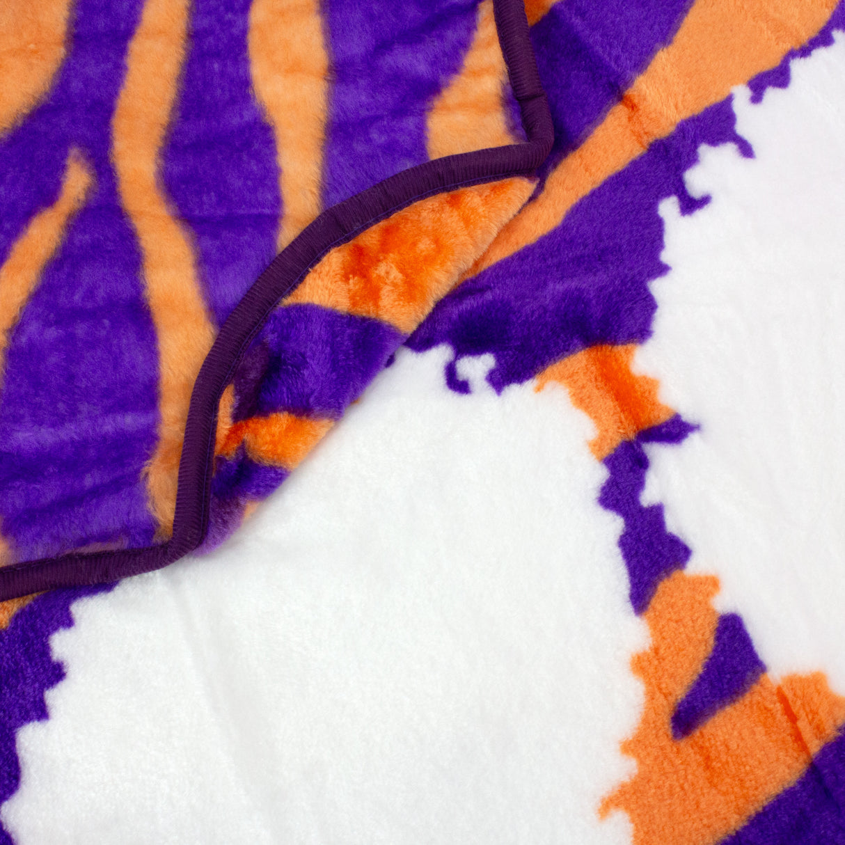 Clemson Tigers Raschel Throw Blanket