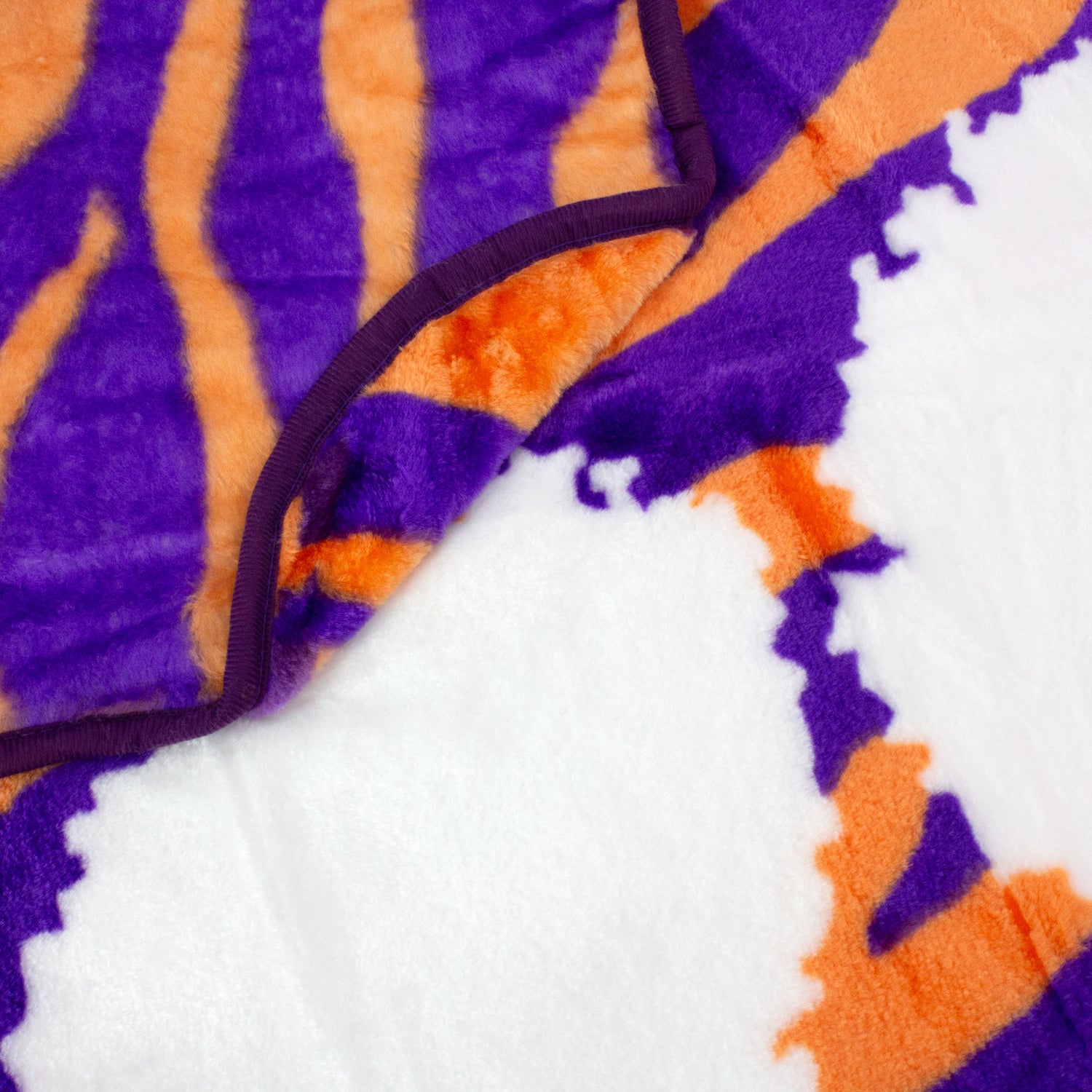Clemson Tigers Raschel Throw Blanket