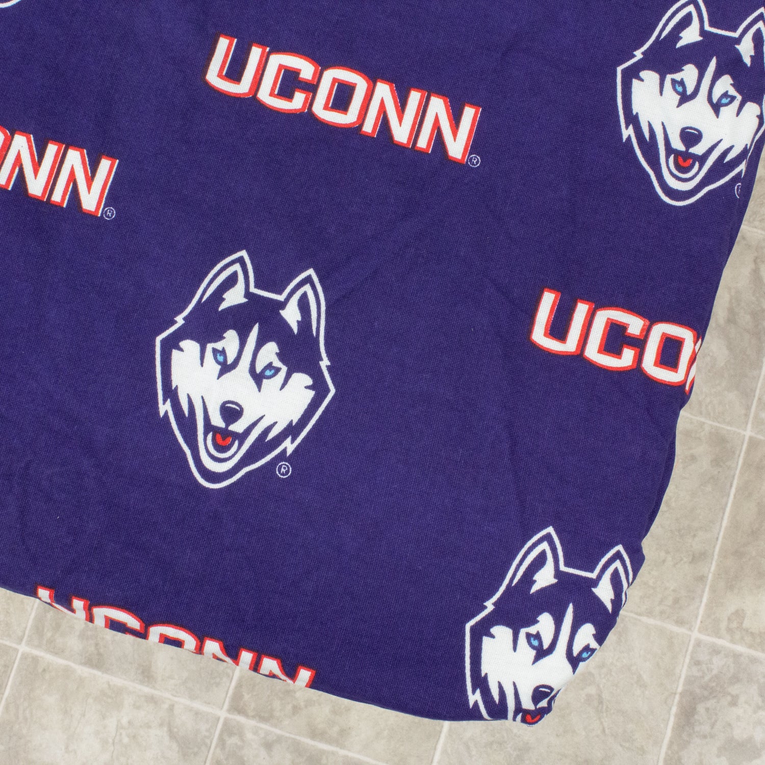 Connecticut Huskies Fitted Table Cover / Tablecloth:  3 Sizes Available