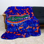 Florida Gators Plush Throw Blanket, Bedspread, 86" x 63"