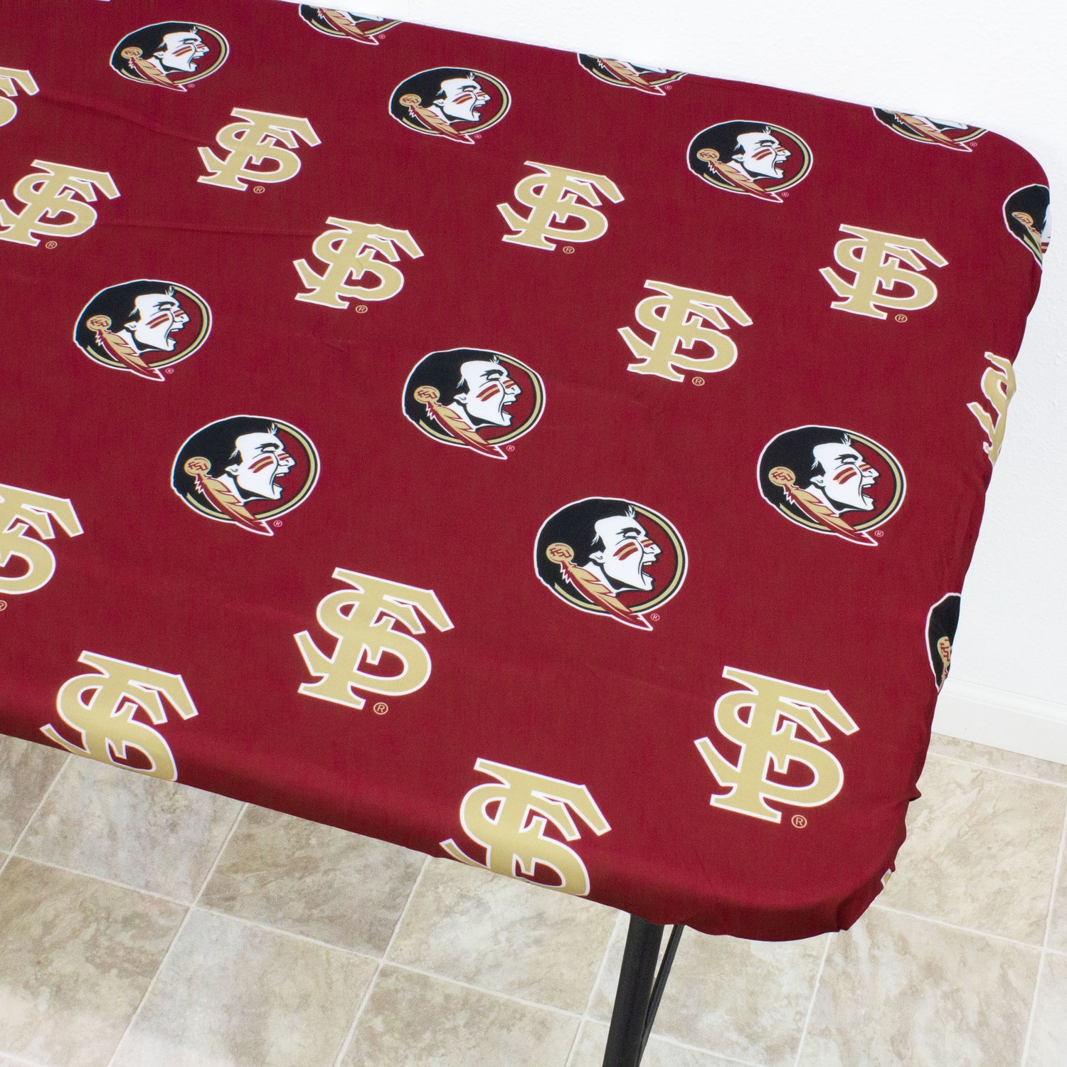 Florida State Seminoles Fitted Table Cover / Tablecloth:  3 Sizes Available