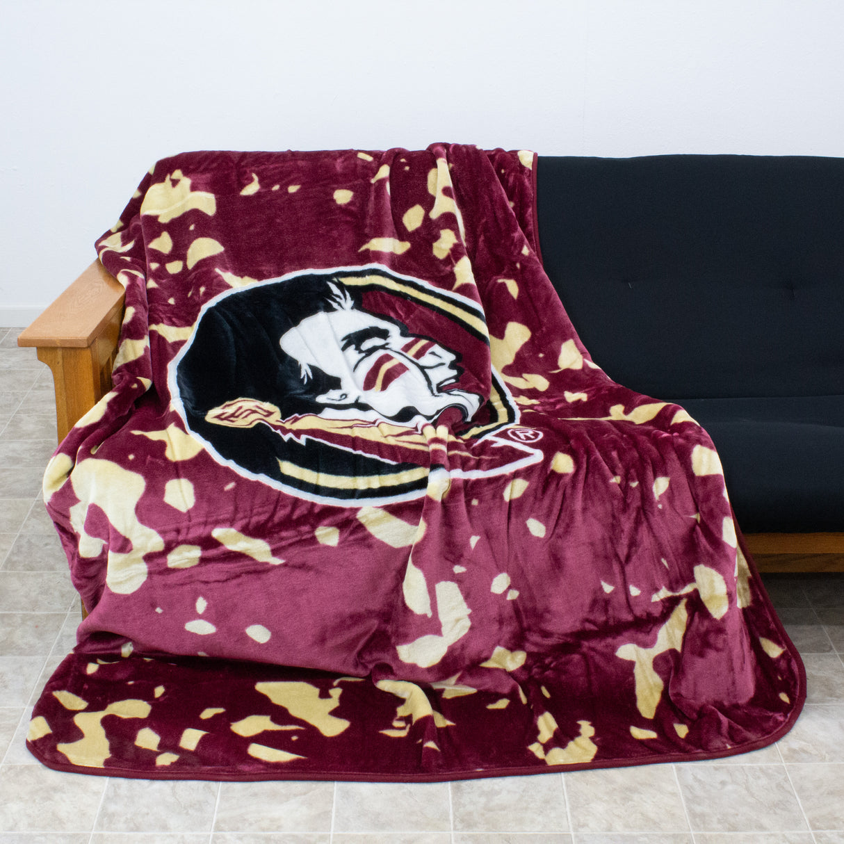 Florida State Seminoles Plush Throw Blanket, Bedspread, 86" x 63"