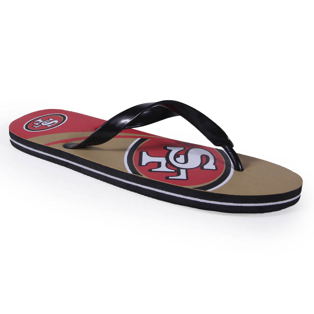 San Francisco 49ers FOCO Big Logo Flip Flops