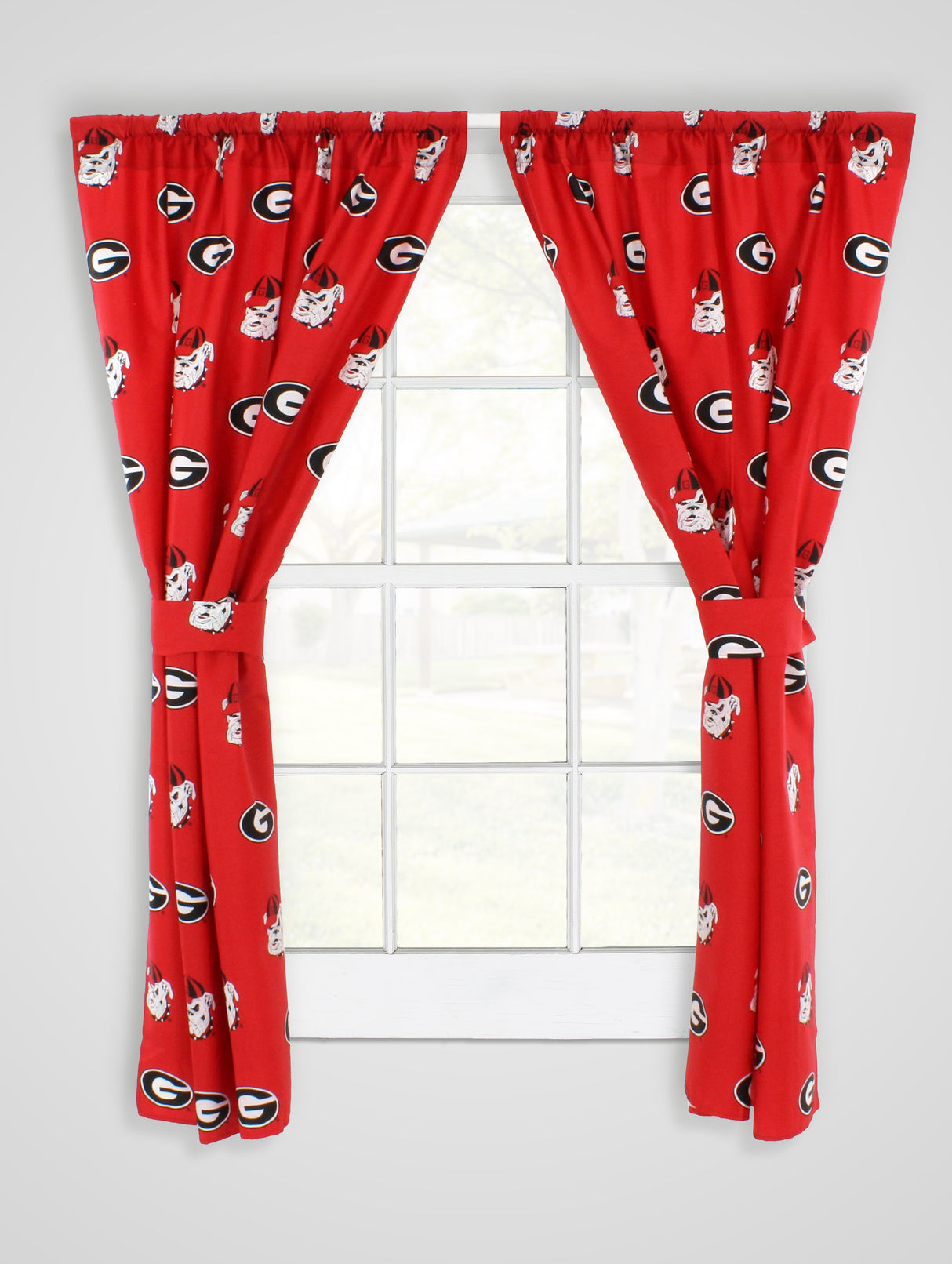 Georgia Bulldogs Curtain Panels - 63" or 84"