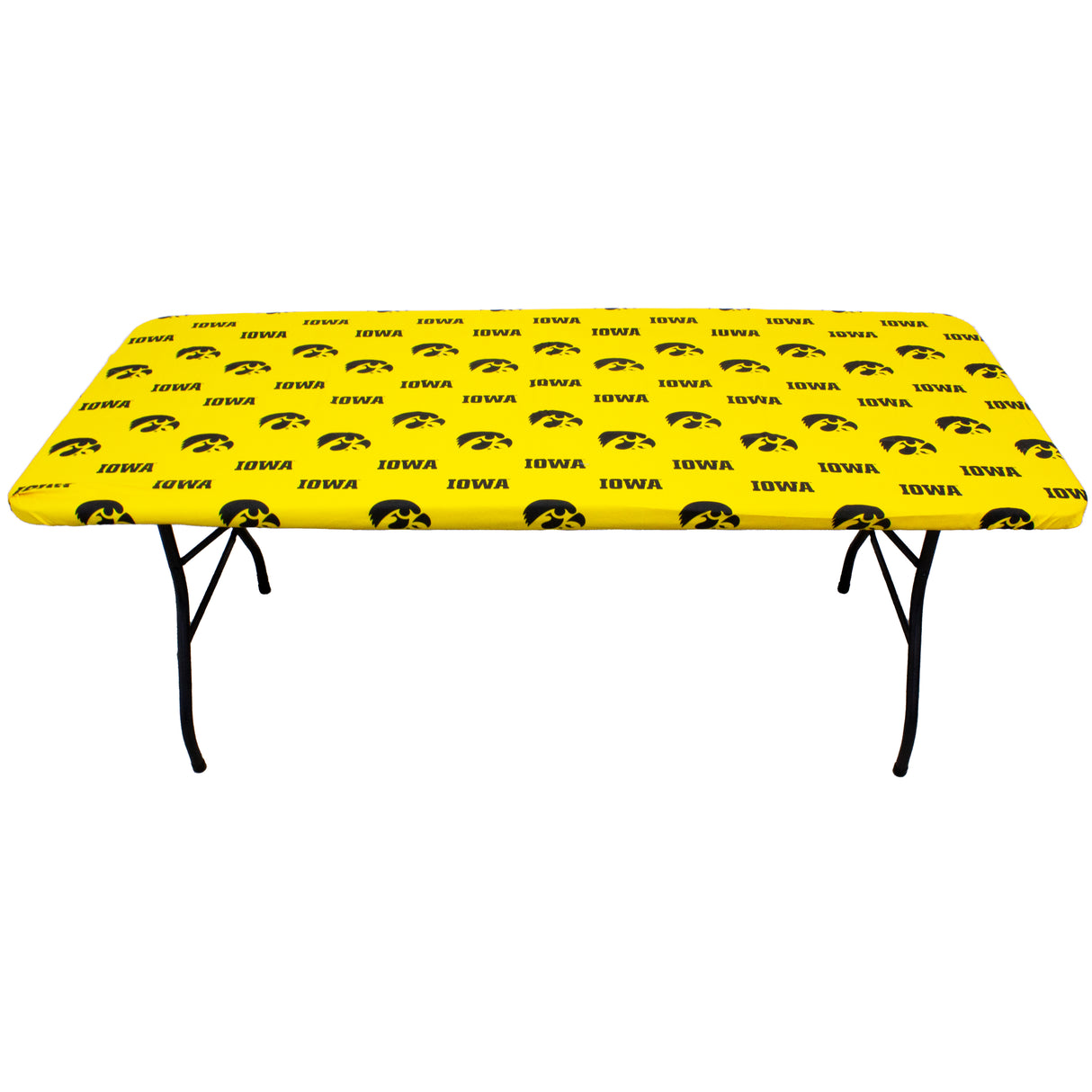 Iowa Hawkeyes Fitted Table Cover / Tablecloth:  3 Sizes Available