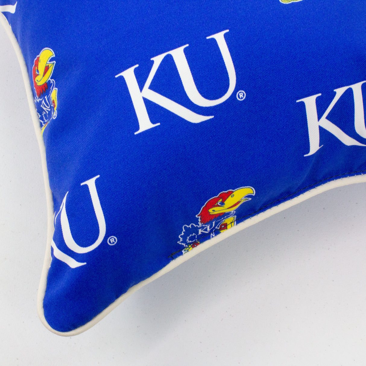 Kansas Jayhawks Outdoor Decorative Pillow