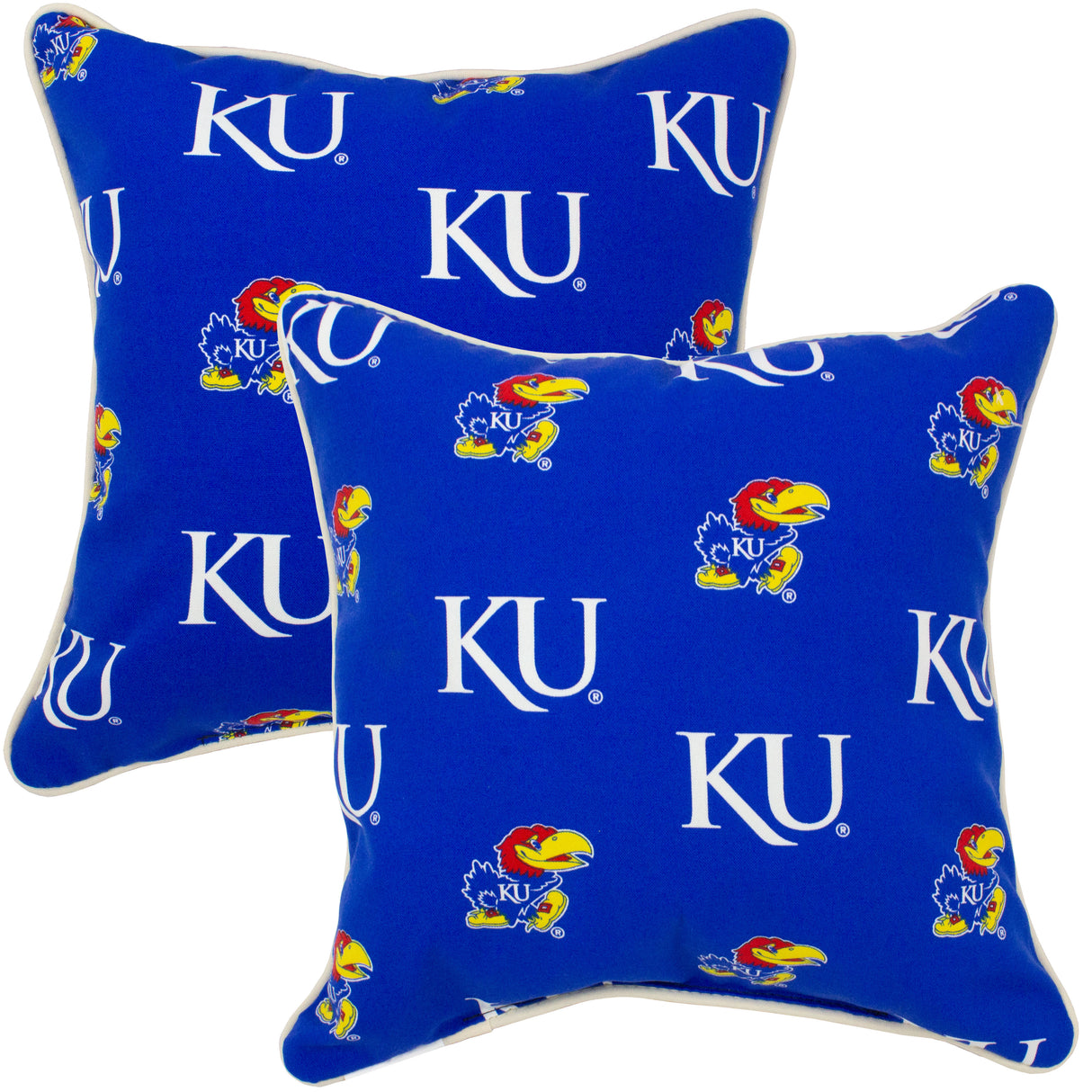 Kansas Jayhawks Outdoor Decorative Pillow
