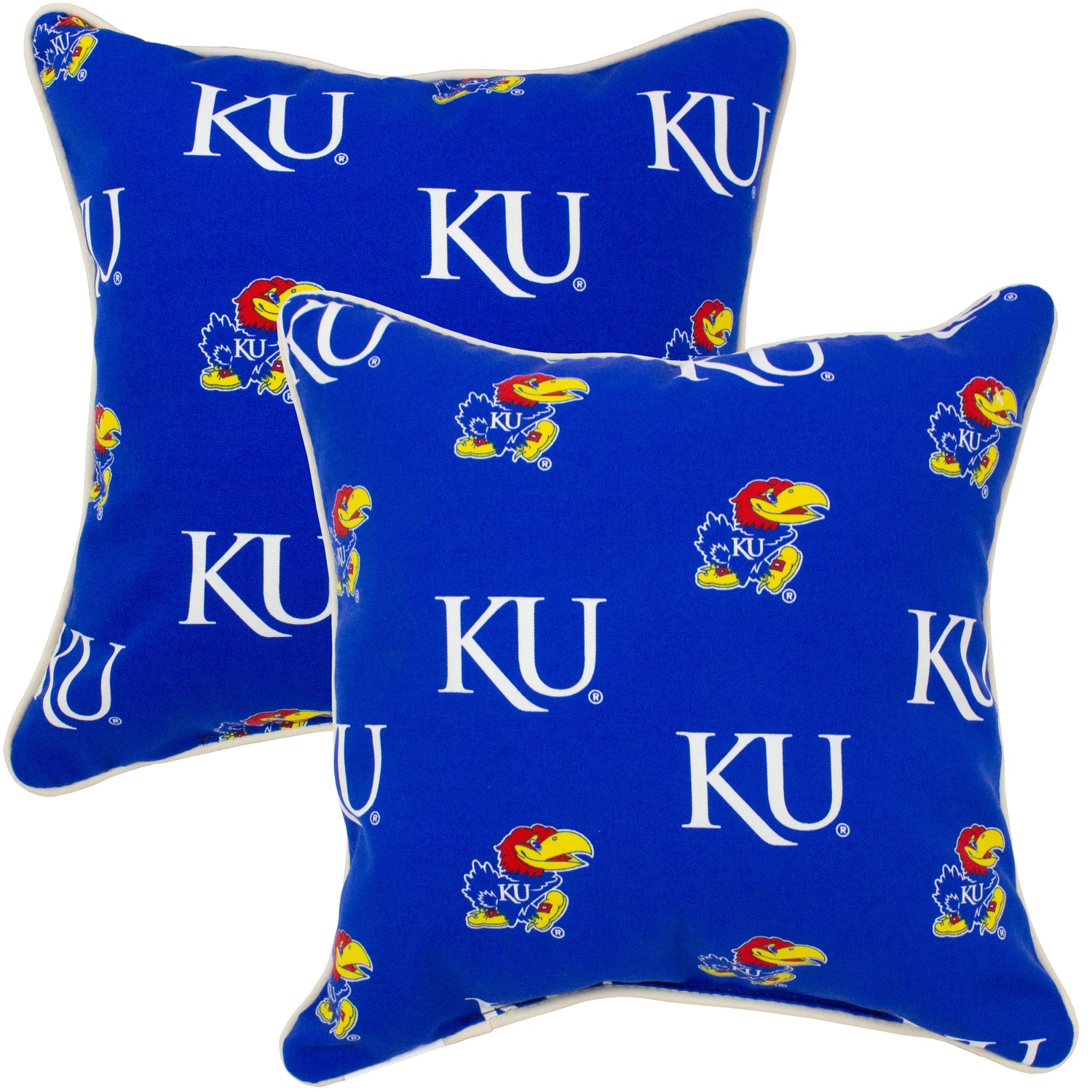 Kansas Jayhawks Outdoor Decorative Pillow