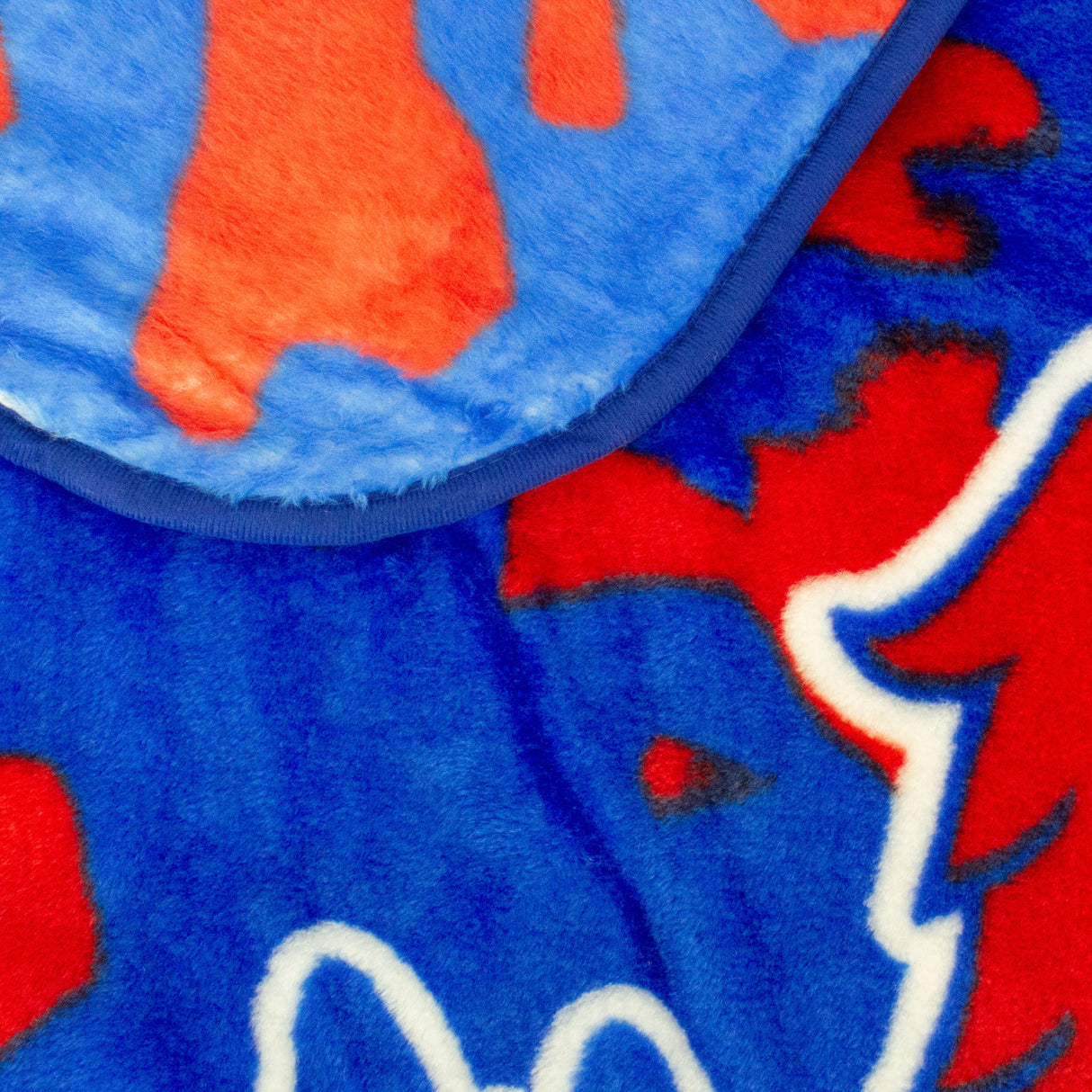 Kansas Jayhawks Plush Throw Blanket, Bedspread, 86" x 63"