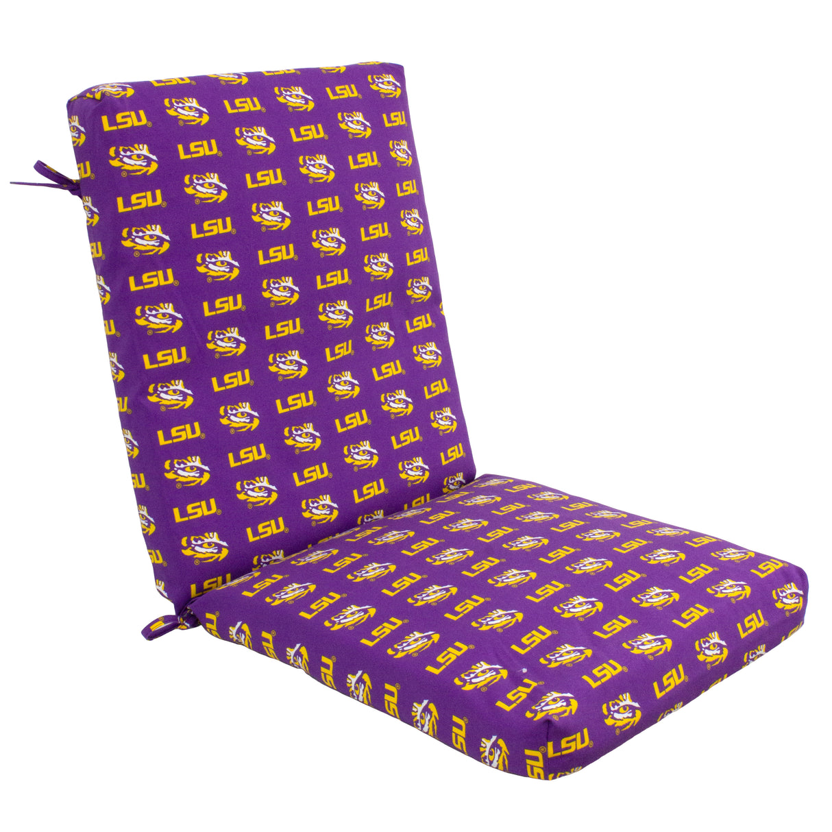 LSU Tigers Two Piece Chair Cushion