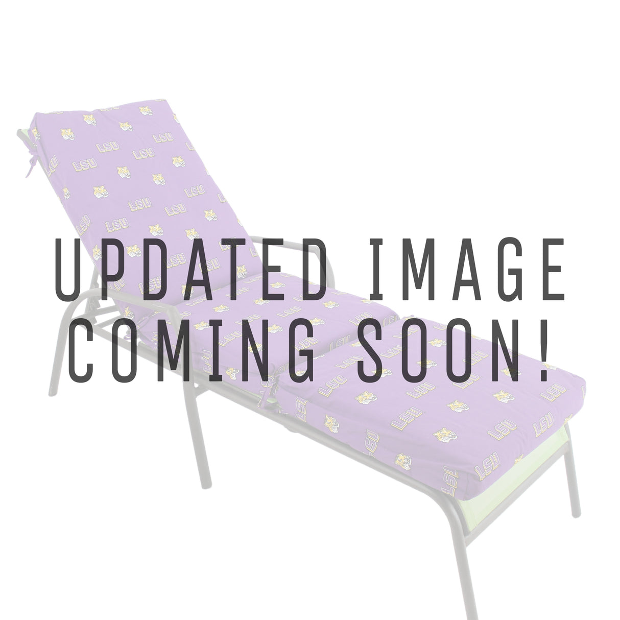LSU Tigers Three Piece Chaise Lounge Cushion