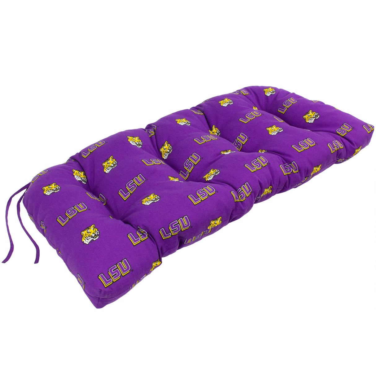 LSU Tigers Settee Cushion, Patio Bench Cushion