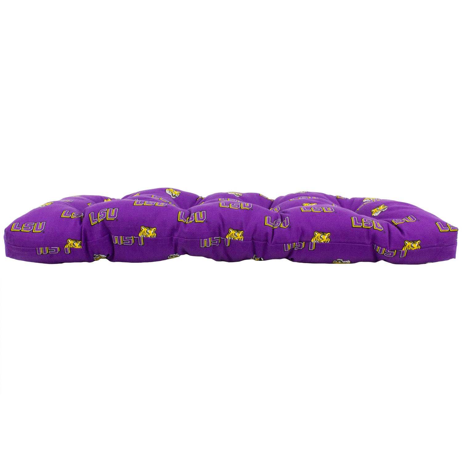 LSU Tigers Settee Cushion, Patio Bench Cushion