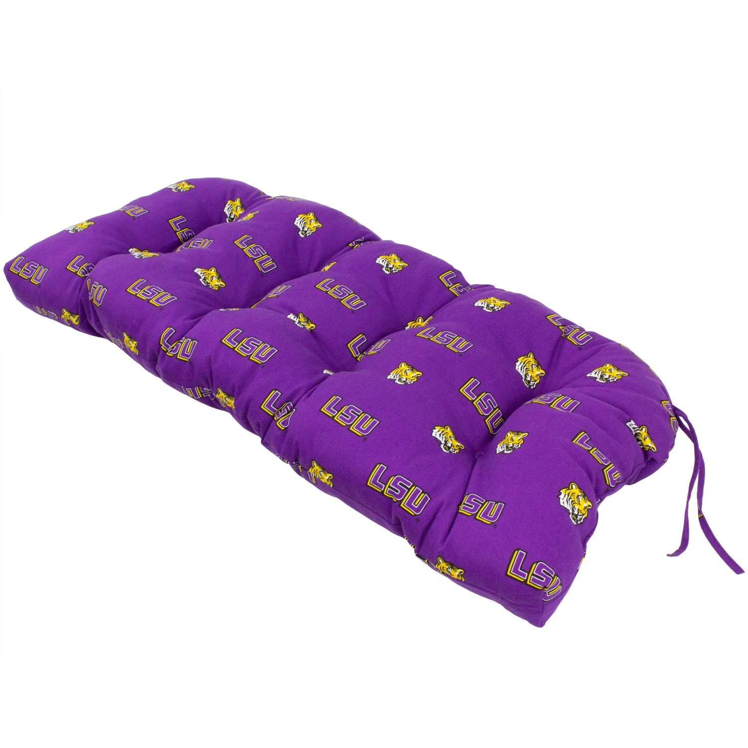 LSU Tigers Settee Cushion, Patio Bench Cushion