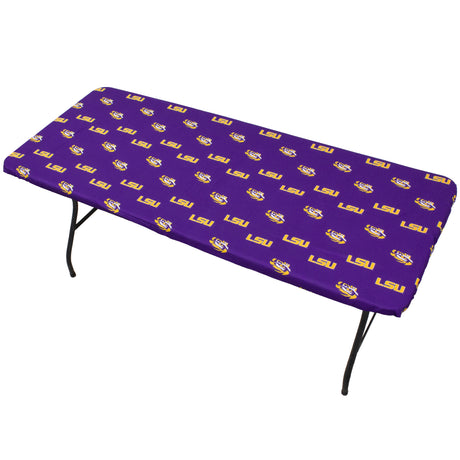 LSU Tigers Fitted Table Cover / Tablecloth:  3 Sizes Available