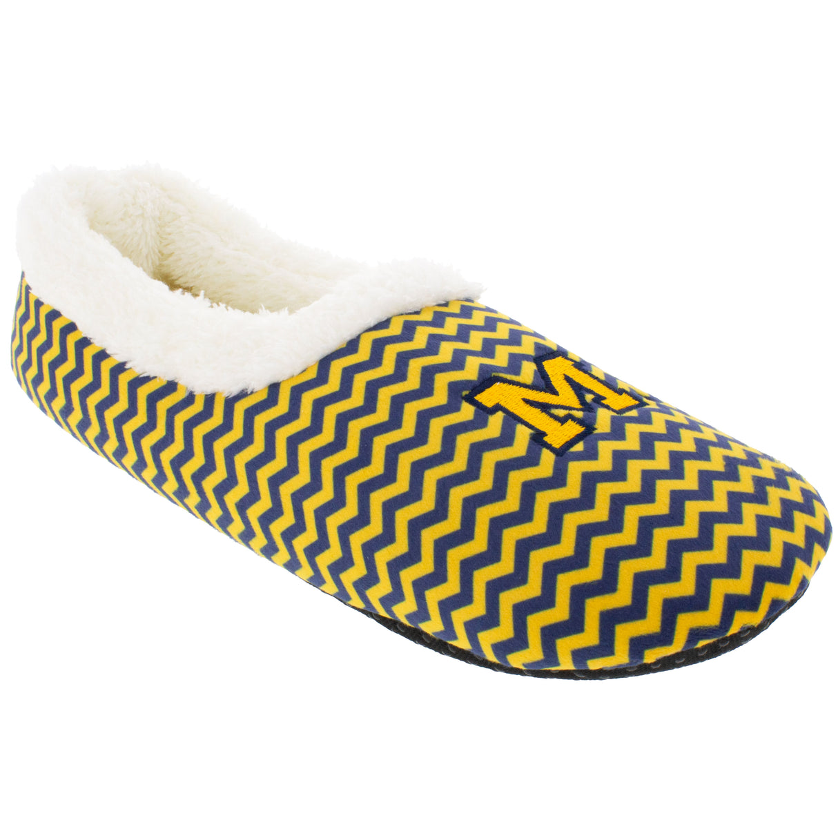Michigan Wolverines Chevron Slip On Slippers