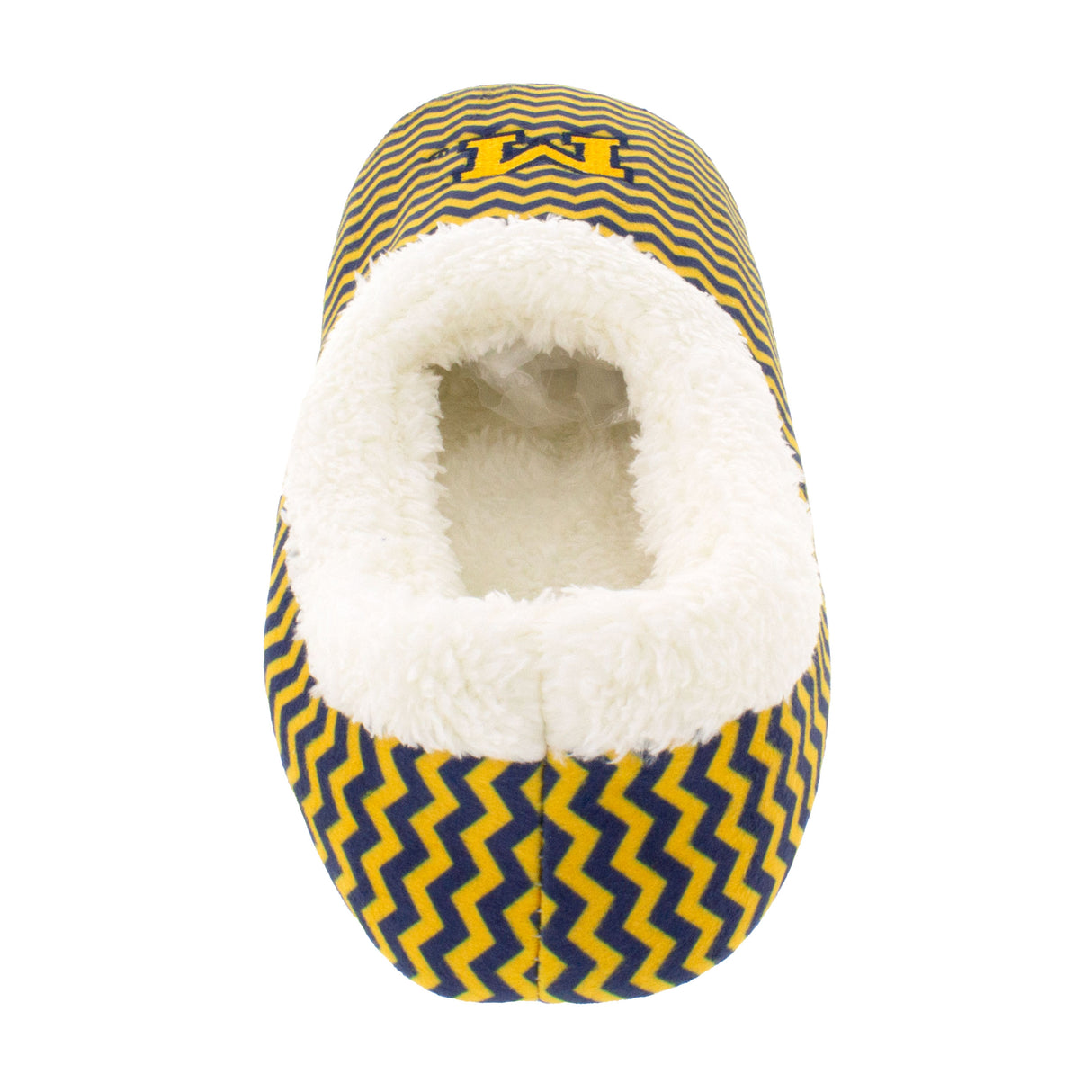 Michigan Wolverines Chevron Slip On Slippers