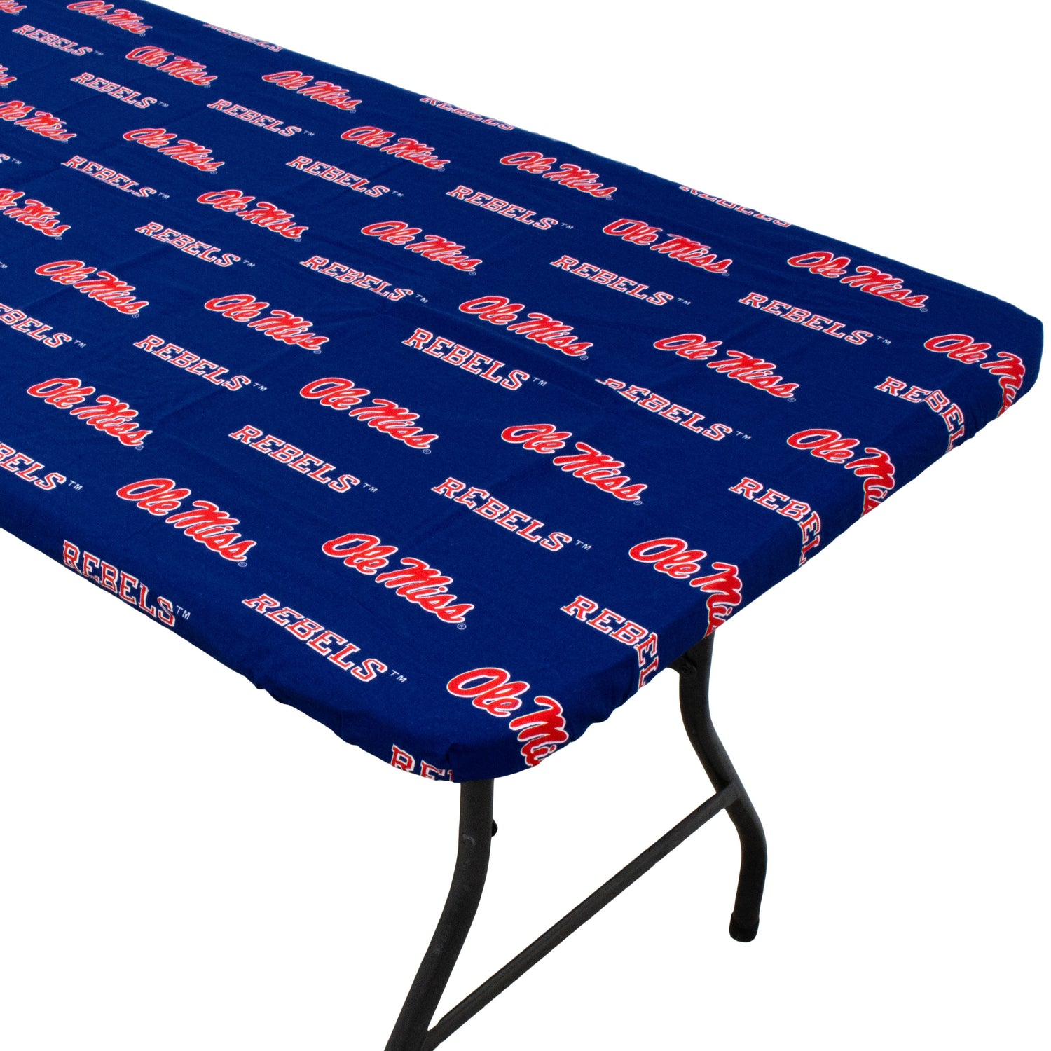 Ole Miss Rebels Fitted Table Cover / Tablecloth:  3 Sizes Available