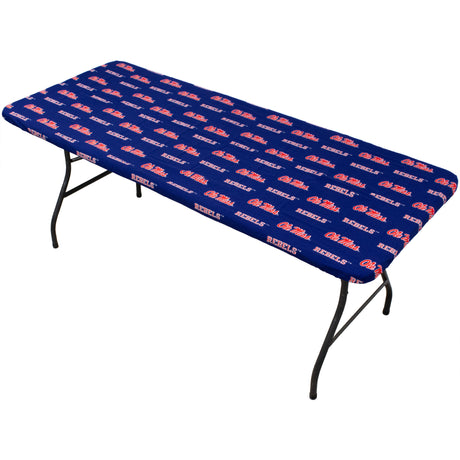 Ole Miss Rebels Fitted Table Cover / Tablecloth:  3 Sizes Available