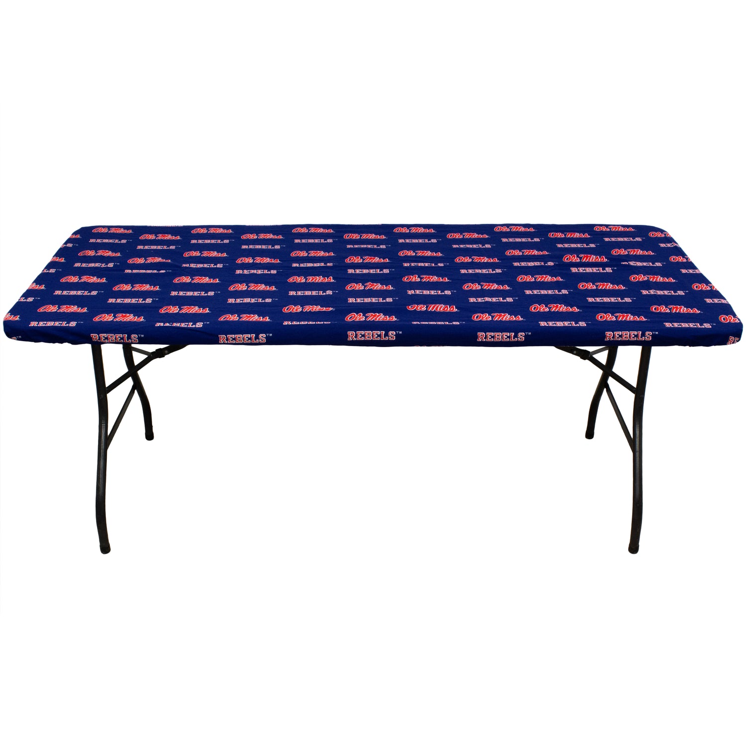 Ole Miss Rebels Fitted Table Cover / Tablecloth:  3 Sizes Available