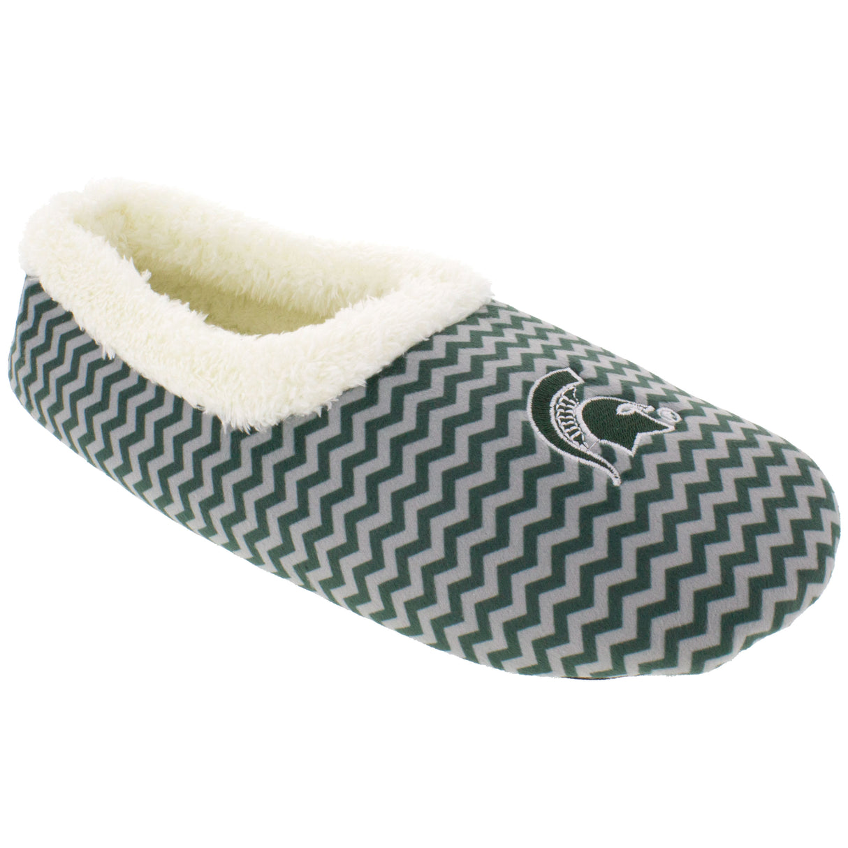 Michigan State Spartans Chevron Slip On Slippers
