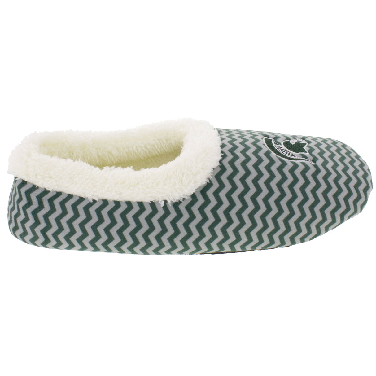 Michigan State Spartans Chevron Slip On Slippers