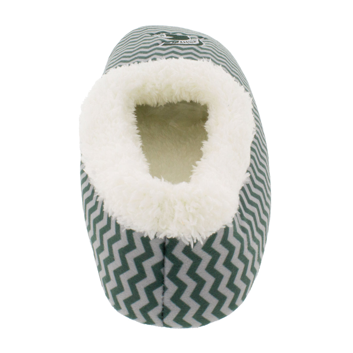 Michigan State Spartans Chevron Slip On Slippers
