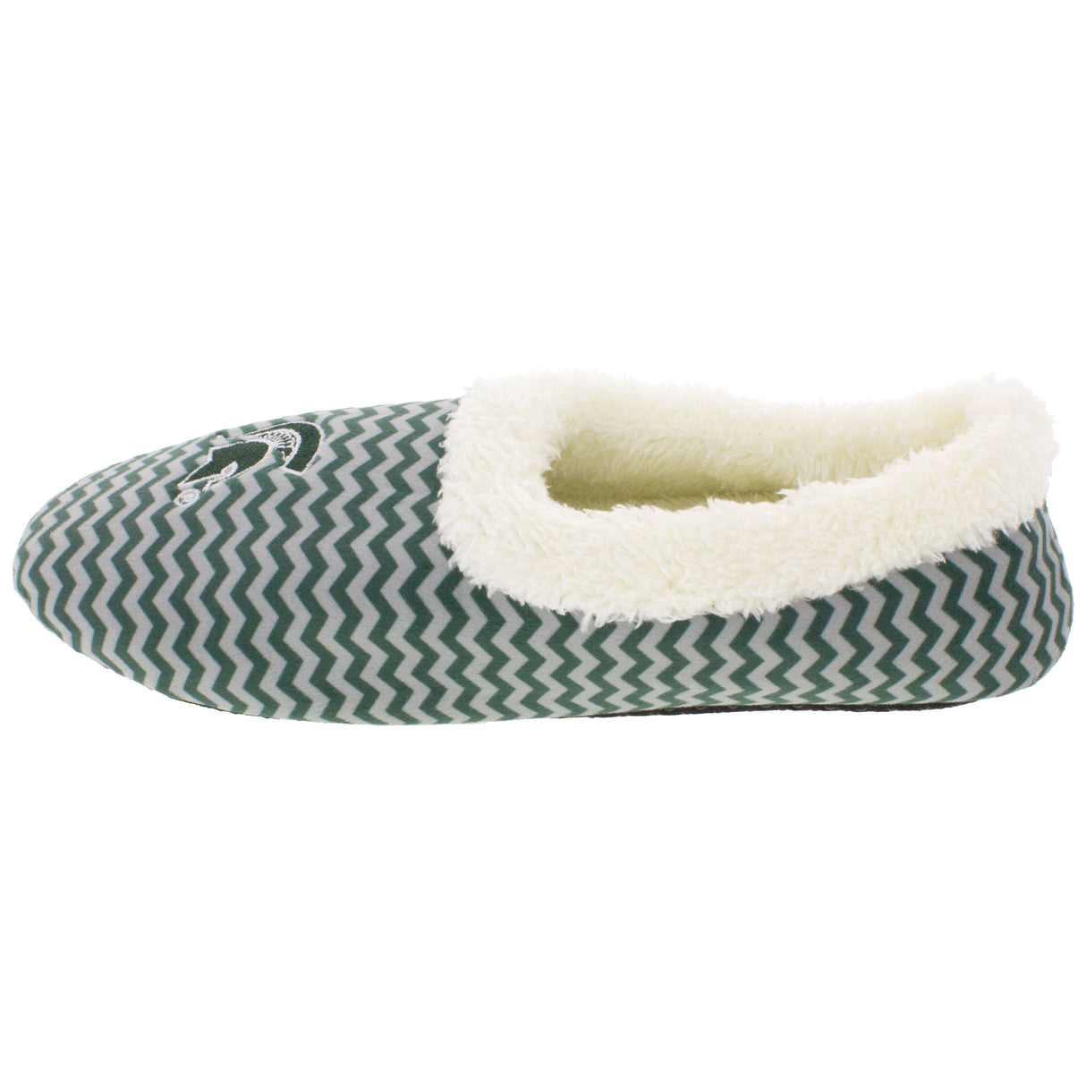 Michigan State Spartans Chevron Slip On Slippers
