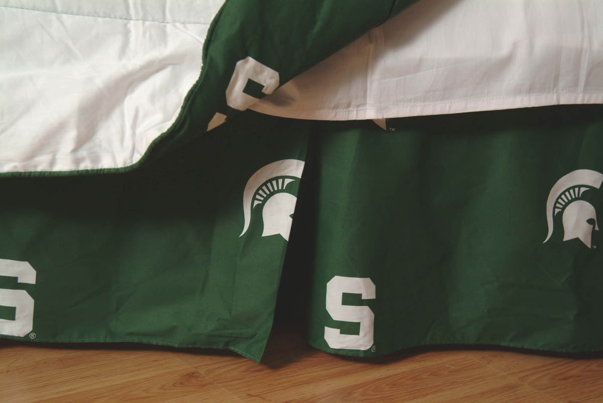 Michigan State Spartans Dust Ruffle