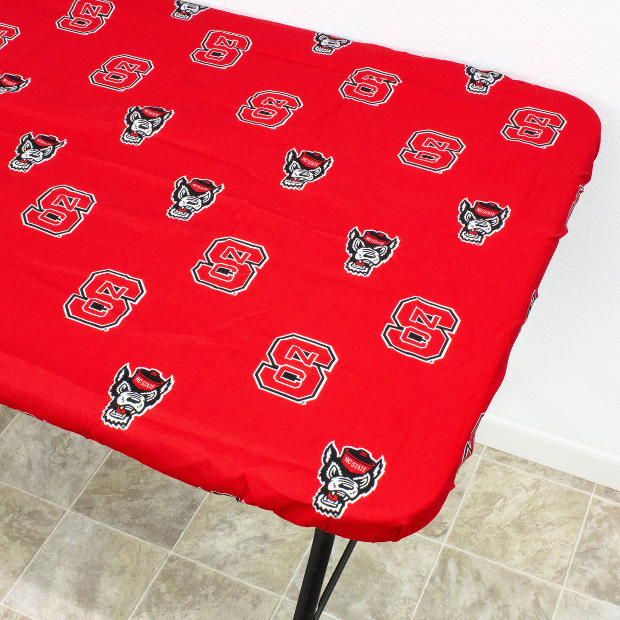 North Carolina State Wolfpack Fitted Table Cover / Tablecloth:  3 Sizes Available
