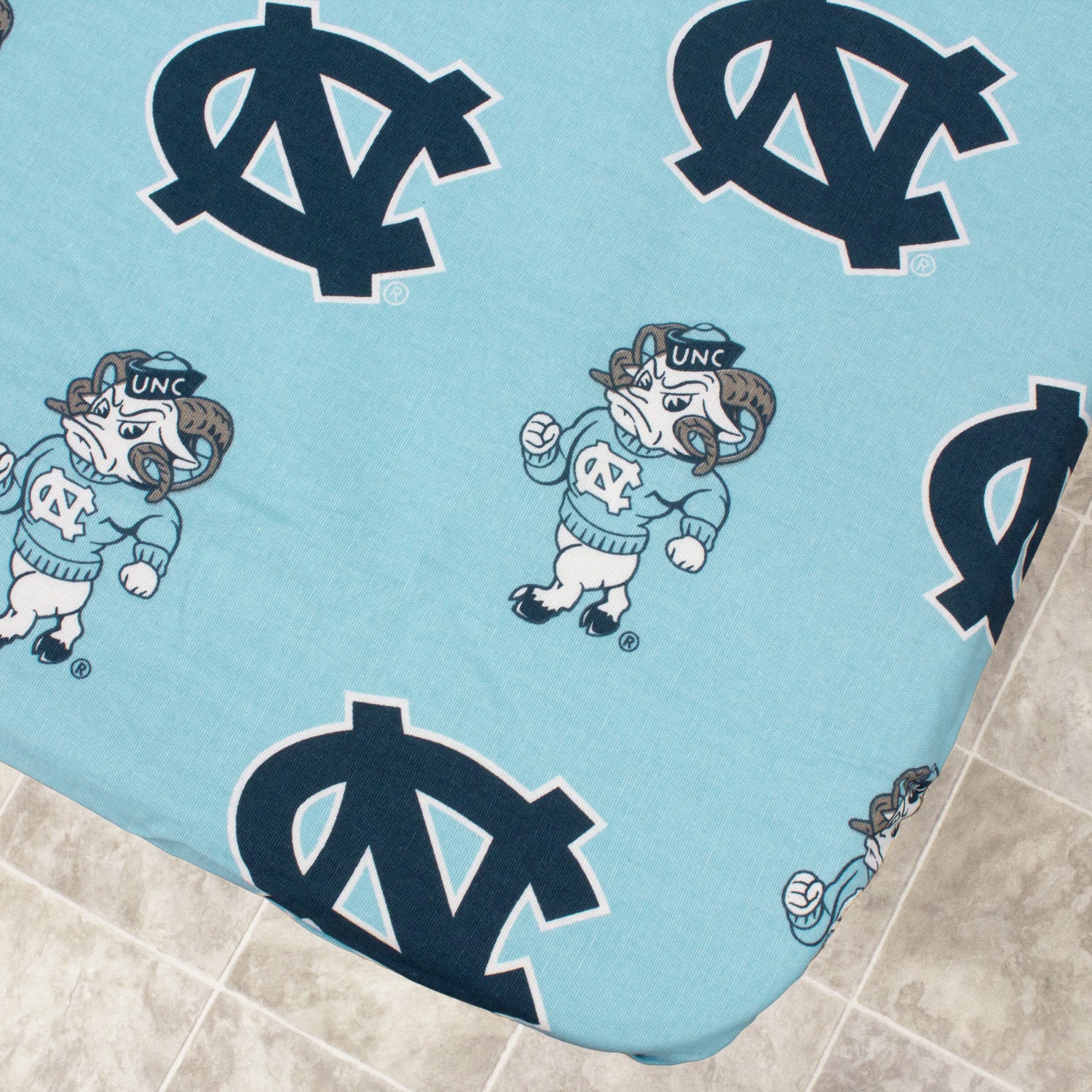 North Carolina Tar Heels Fitted Table Cover / Tablecloth:  3 Sizes Available