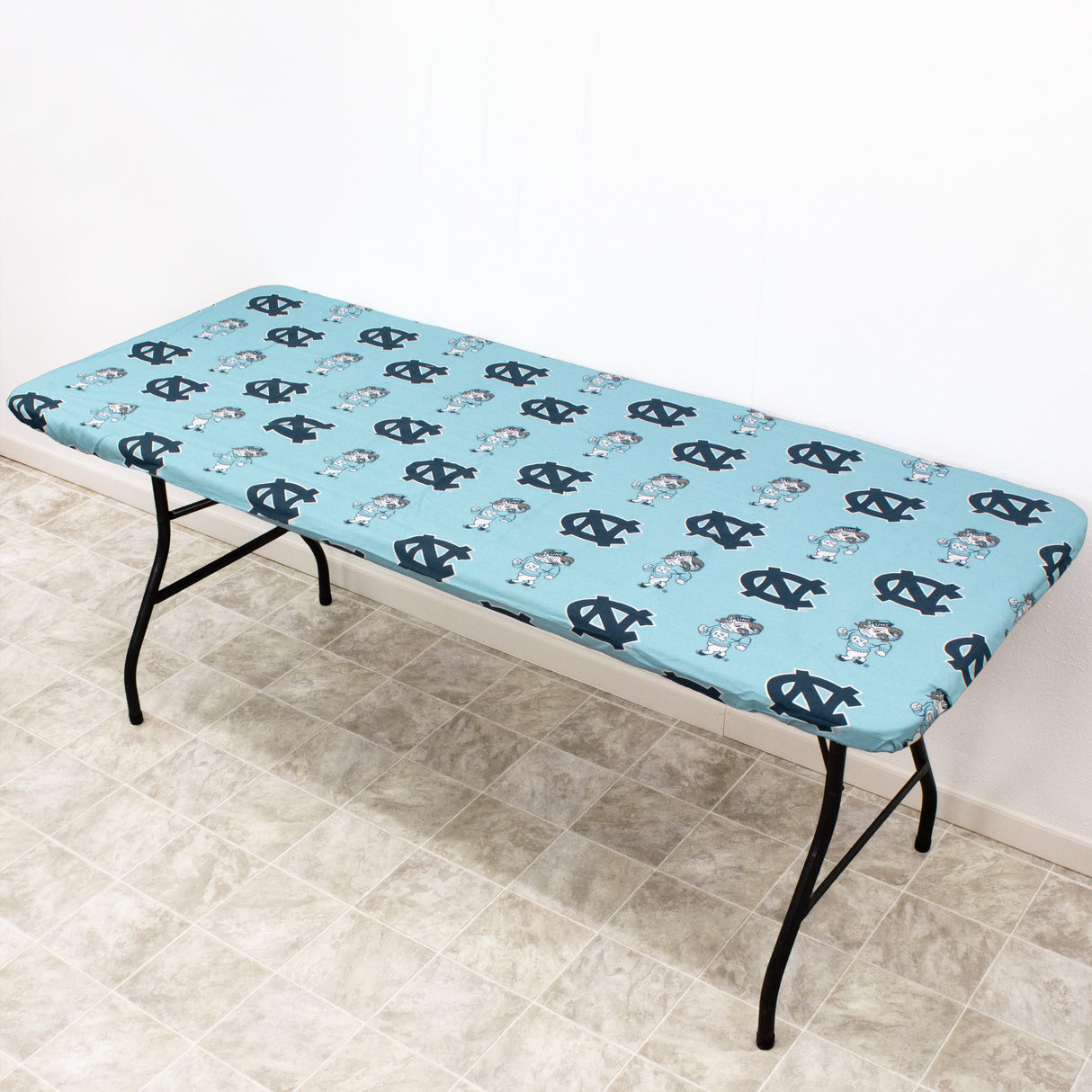 North Carolina Tar Heels Fitted Table Cover / Tablecloth:  3 Sizes Available