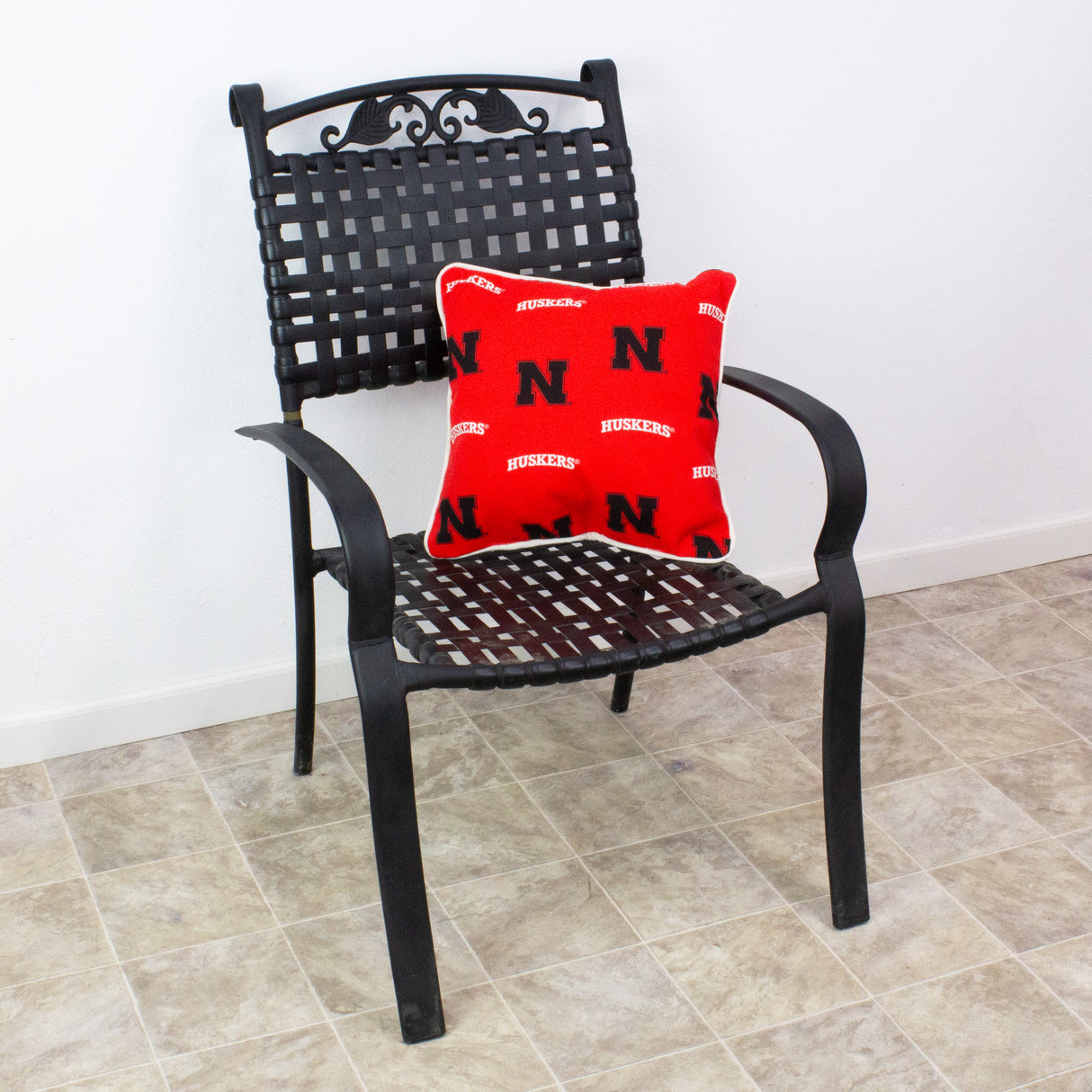 Nebraska Huskers Outdoor Decorative Pillow
