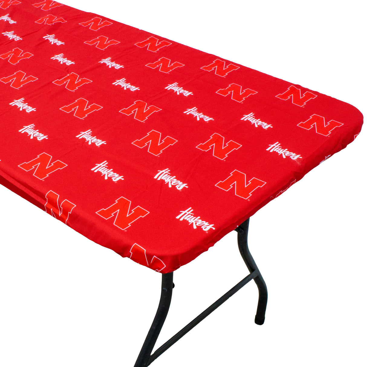 Nebraska Huskers Fitted Table Cover / Tablecloth:  3 Sizes Available