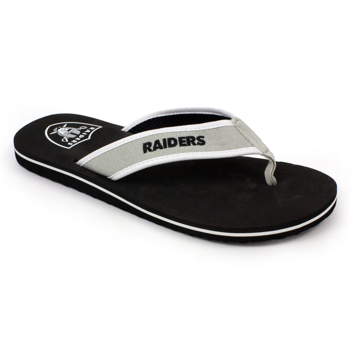 Las Vegas Raiders FOCO Contour Flip Flops Sandals